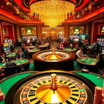 SUNWIN 88 captures players at poker tables celebrating their wins in a vibrant casino atmosphere.